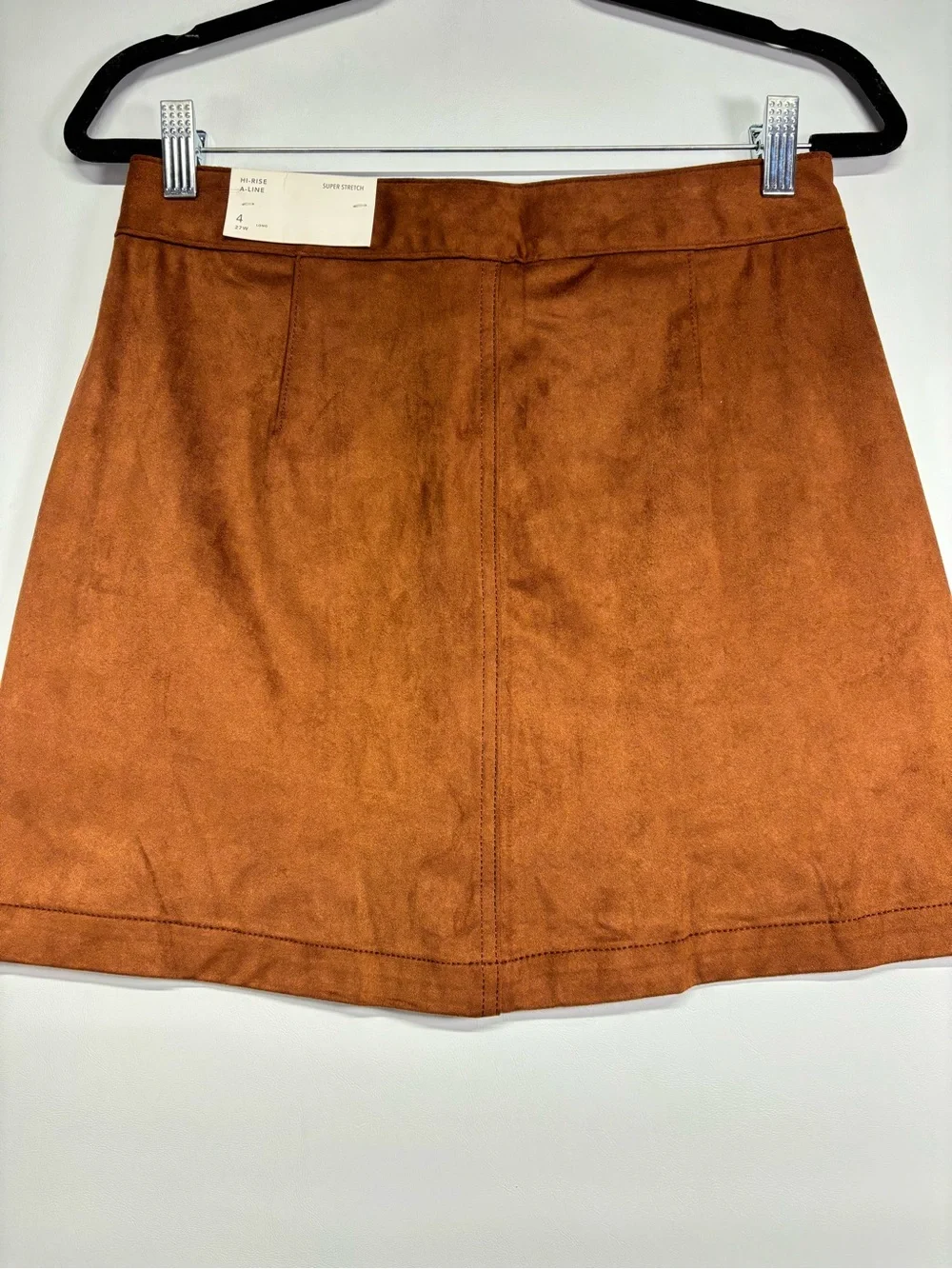✨American Eagle Super Stretch Brown Velvet Mini Skirt Size 4